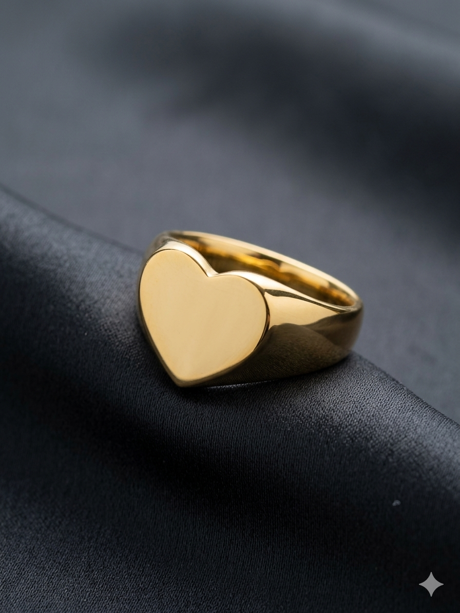 Anillo Sello Corazón